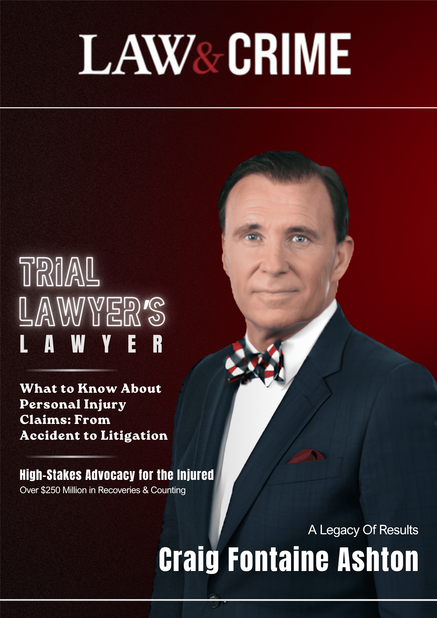 Craig Fontaine Ashton, Northern California personal injury attorney and Ashton & Price LLP co-founder, featured in Law & Crime for trial strategy and legal analysis